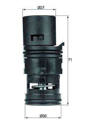 Mahle TO775 Thermostat, Ölkühlung