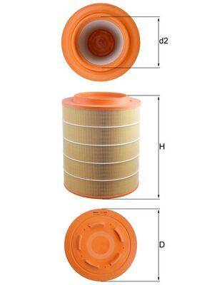 Mahle LX4076 Luftfilter