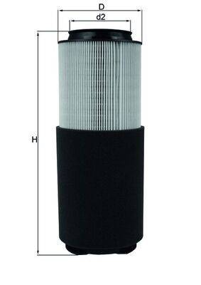 Mahle LX976 Luftfilter