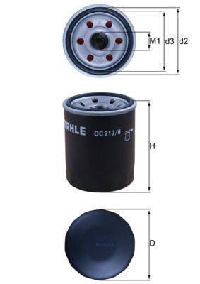 Mahle OC217/6 Ölfilter