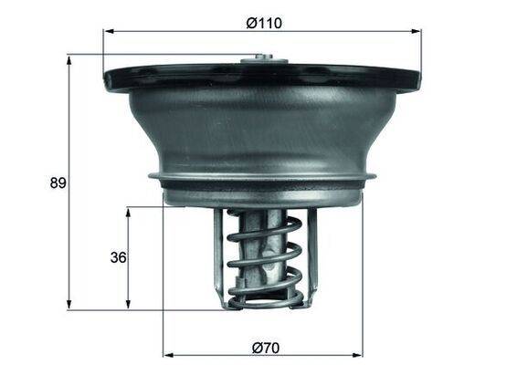 Mahle THD382 Thermostat, Kühlmittel
