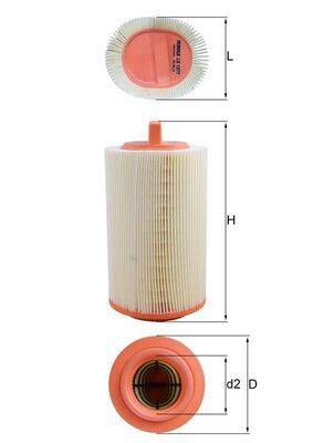 Mahle LX1277 Luftfilter