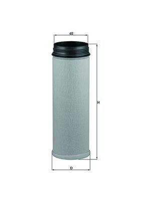 Mahle LXS277 Sekundärluftfilter