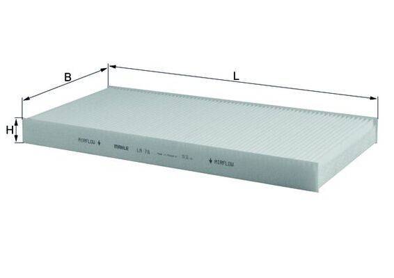 Mahle LA78 Filter, Innenraumluft