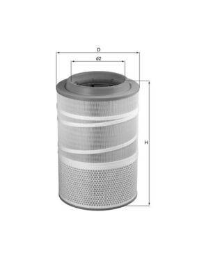 Mahle LX1278 Luftfilter