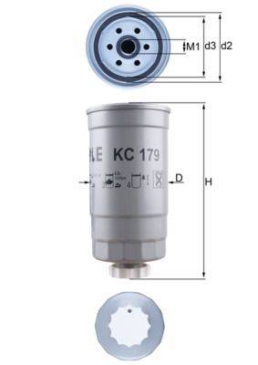 Mahle KC179 Kraftstofffilter