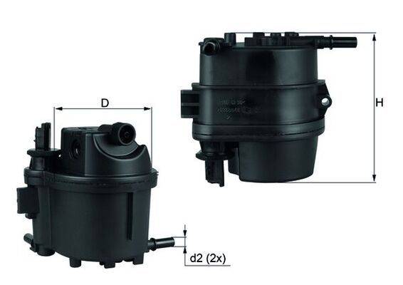 Mahle KL779 Kraftstofffilter
