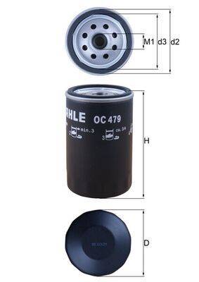 Mahle OC479 Ölfilter