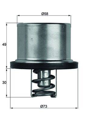 Mahle TX3779 Thermostat, Kühlmittel