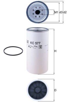 Mahle KC577D Kraftstofffilter