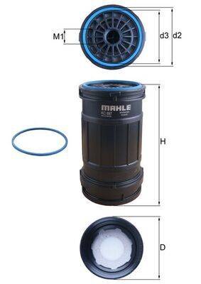 Mahle KC697D Kraftstofffilter