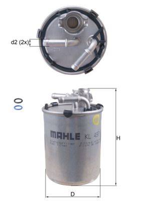 Mahle KL497D Kraftstofffilter