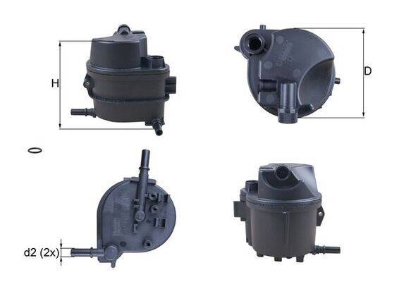 Mahle KL777D Kraftstofffilter