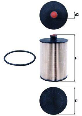 Mahle KX217D Kraftstofffilter