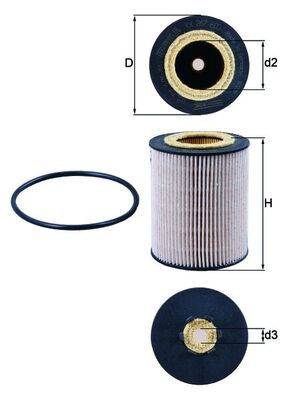 Mahle KX267D Kraftstofffilter