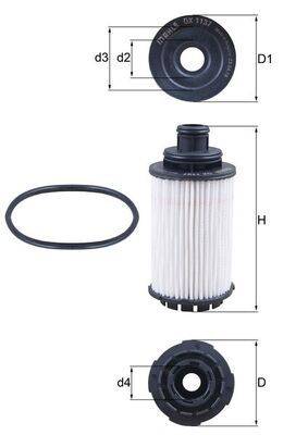 Mahle OX1137D Ölfilter