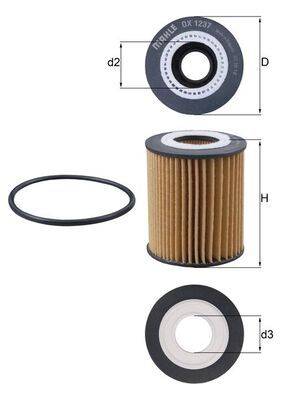 Mahle OX1237D Ölfilter