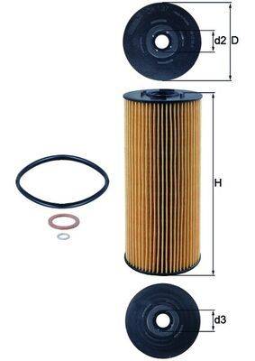 Mahle OX137D Ölfilter