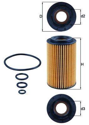 Mahle OX153/7D Ölfilter