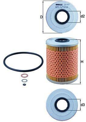 Mahle OX187D Ölfilter
