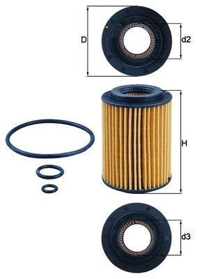 Mahle OX347D Ölfilter