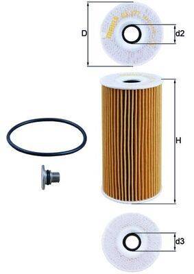 Mahle OX377D Ölfilter