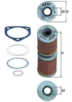 Mahle OX37D Ölfilter