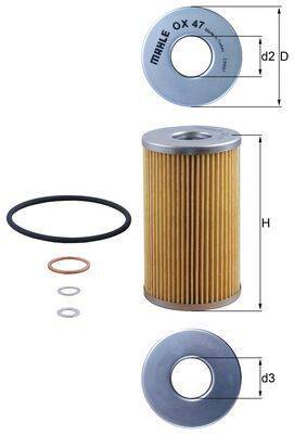 Mahle OX47D Ölfilter