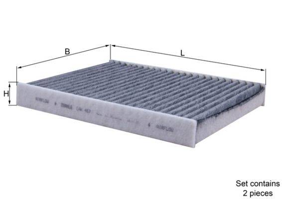 Mahle LAK467/S Filter, Innenraumluft