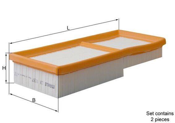 Mahle LX1137/S Luftfilter