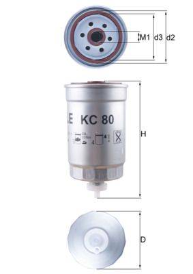 Mahle KC80 Kraftstofffilter