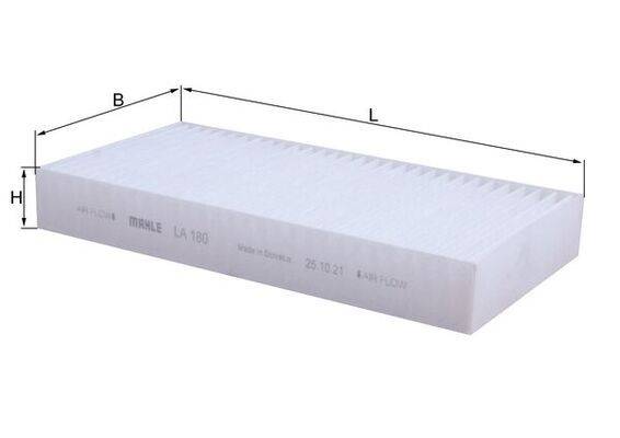 Mahle LA180 Filter, Innenraumluft