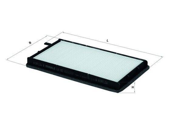 Mahle LA80 Filter, Innenraumluft