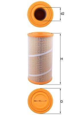 Mahle LX7080 Luftfilter