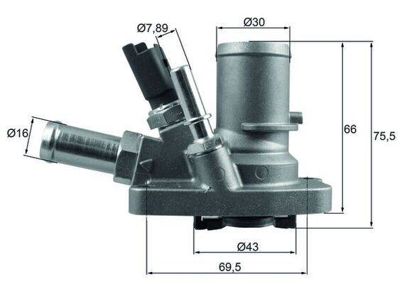 Mahle TI25880 Thermostat, Kühlmittel