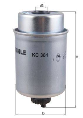 Mahle KC381 Kraftstofffilter