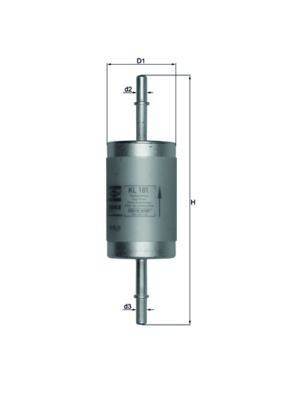 Mahle KL181 Kraftstofffilter