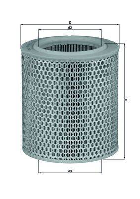 Mahle LX478/1 Luftfilter