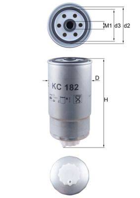 Mahle KC182 Kraftstofffilter