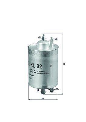 Mahle KL82 Kraftstofffilter