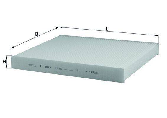 Mahle LA182 Filter, Innenraumluft