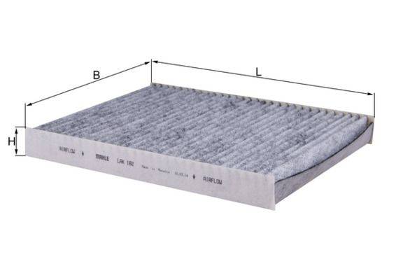 Mahle LAK182 Filter, Innenraumluft