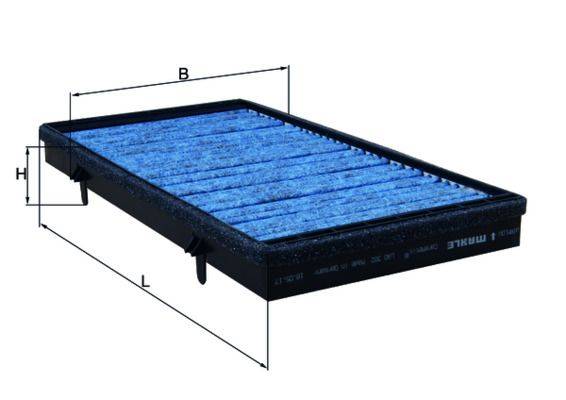 Mahle LAO382 Filter, Innenraumluft