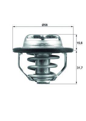 Mahle TX12282 Thermostat, Kühlmittel