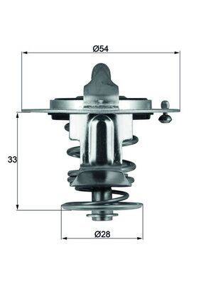 Mahle TX7282 Thermostat, Kühlmittel