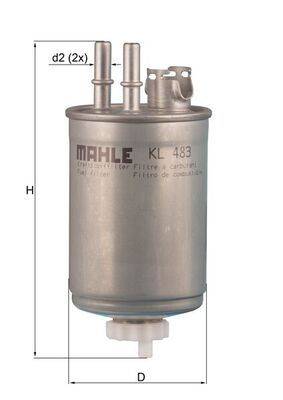 Mahle KL483 Kraftstofffilter
