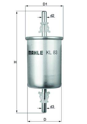 Mahle KL83 Kraftstofffilter