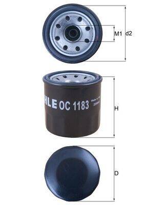 Mahle OC1183 Ölfilter