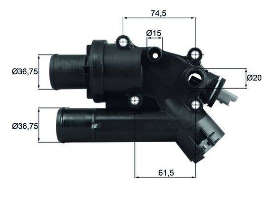 Mahle TH4683 Thermostat, Kühlmittel