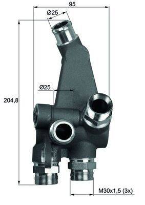 Mahle TO383 Thermostat, Ölkühlung